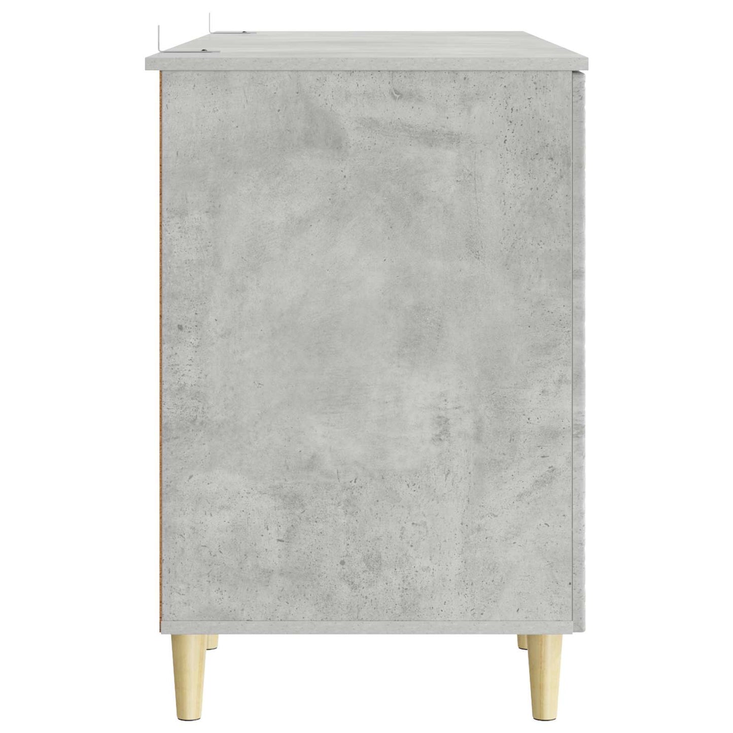 Skrivebord Betonggrå Konstruert tre 142,5 x 50 x 75 cm