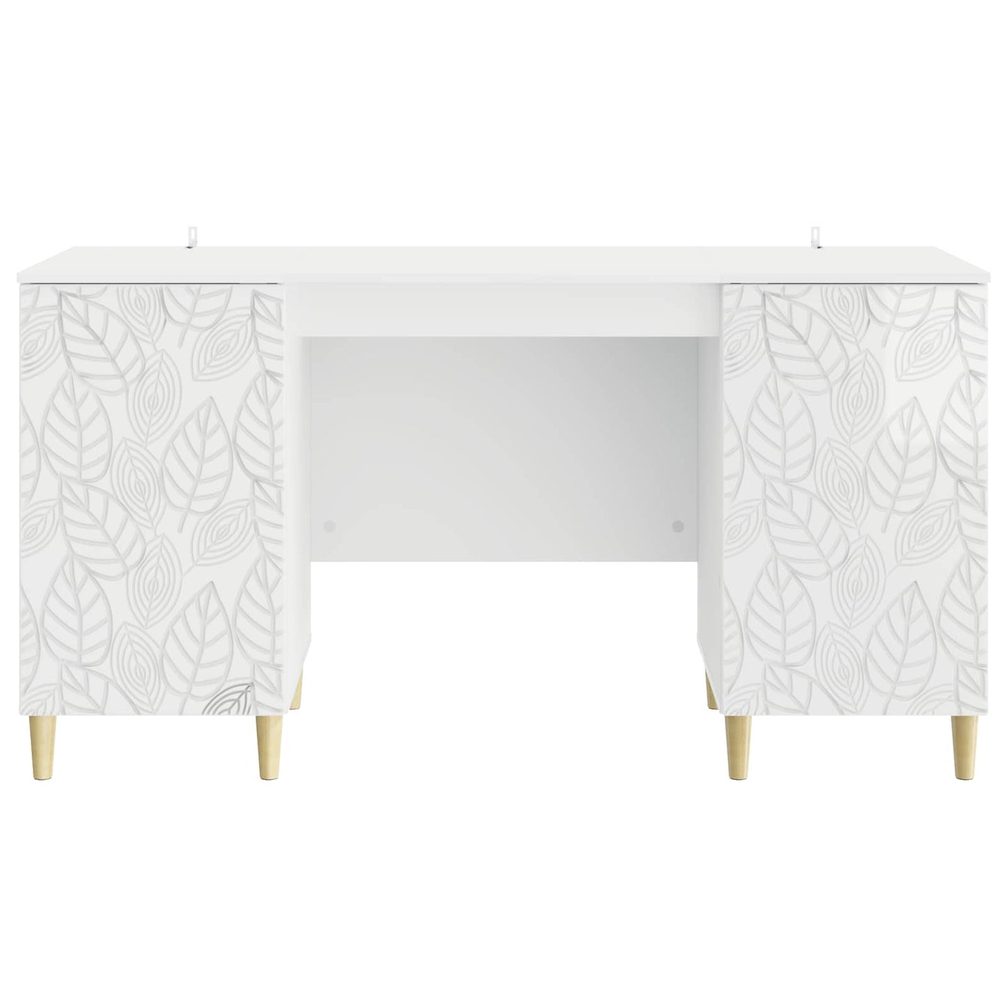 Skrivebord Høgglans hvit Konstruert tre 142,5 x 50 x 75 cm