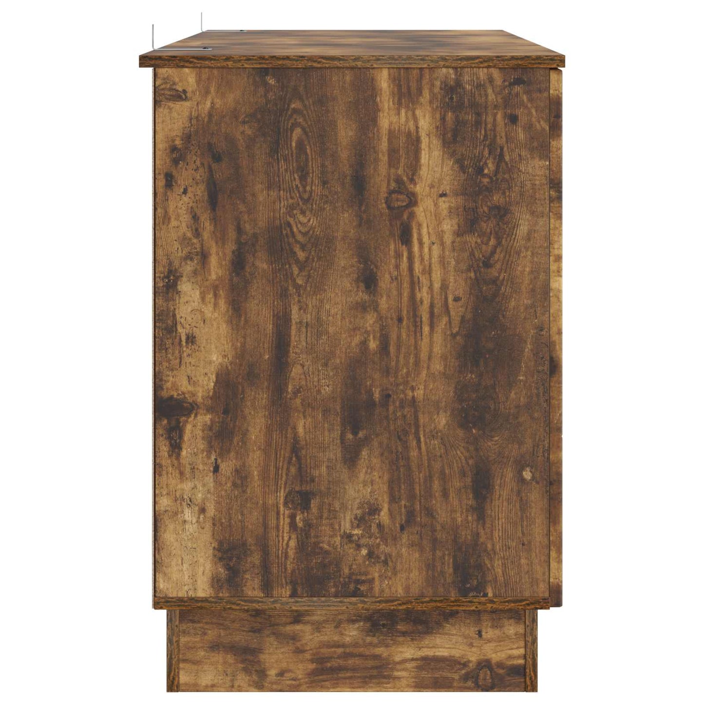 Skrivebord med hylle Røkt Eik 142,5 x 50 x 75 cm Konstruert tre