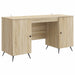 Skrivebord med dør Sonoma eik 142,5 x 50 x 75 cm Konstruert tre