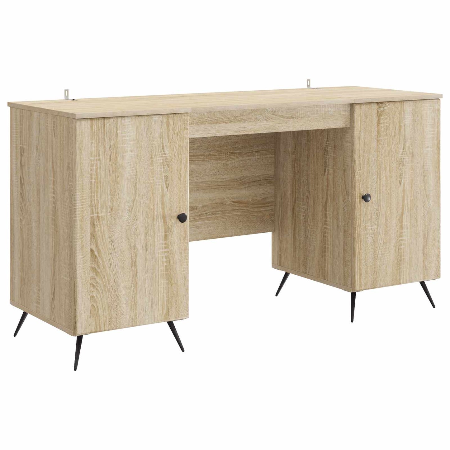 Skrivebord med dør Sonoma eik 142,5 x 50 x 75 cm Konstruert tre