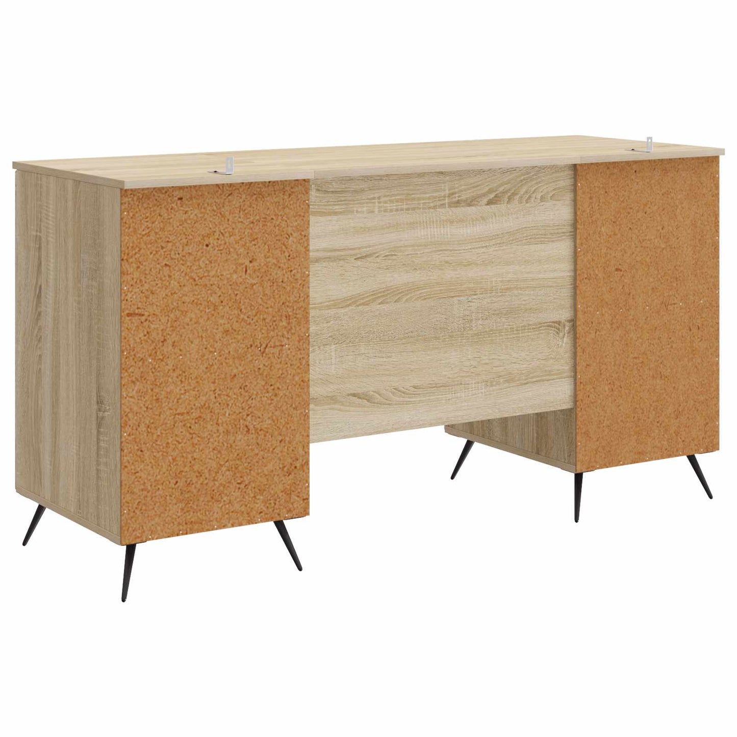 Skrivebord med dør Sonoma eik 142,5 x 50 x 75 cm Konstruert tre