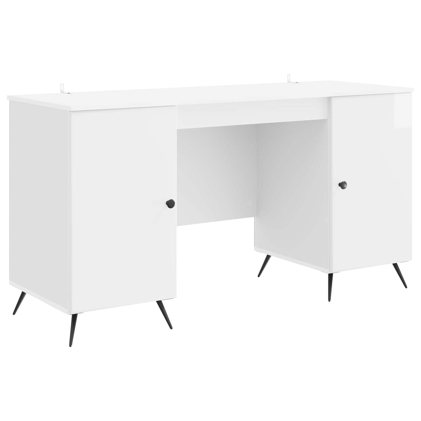 Skrivebord Høgglans hvit 142,5 x 50 x 75 cm Konstruert tre