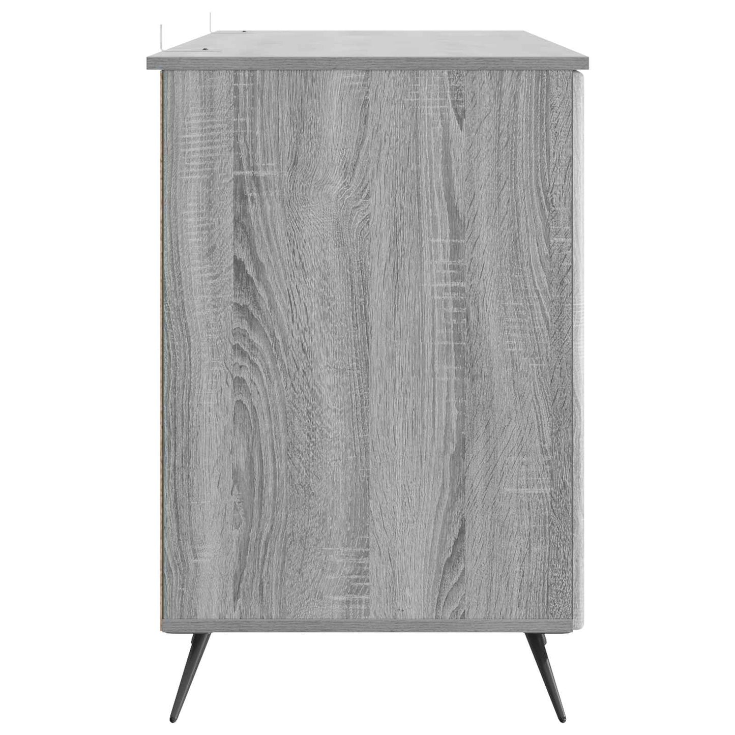Skrivebord med dør Grå sonoma 142,5 x 50 x 75 cm Konstruert tre
