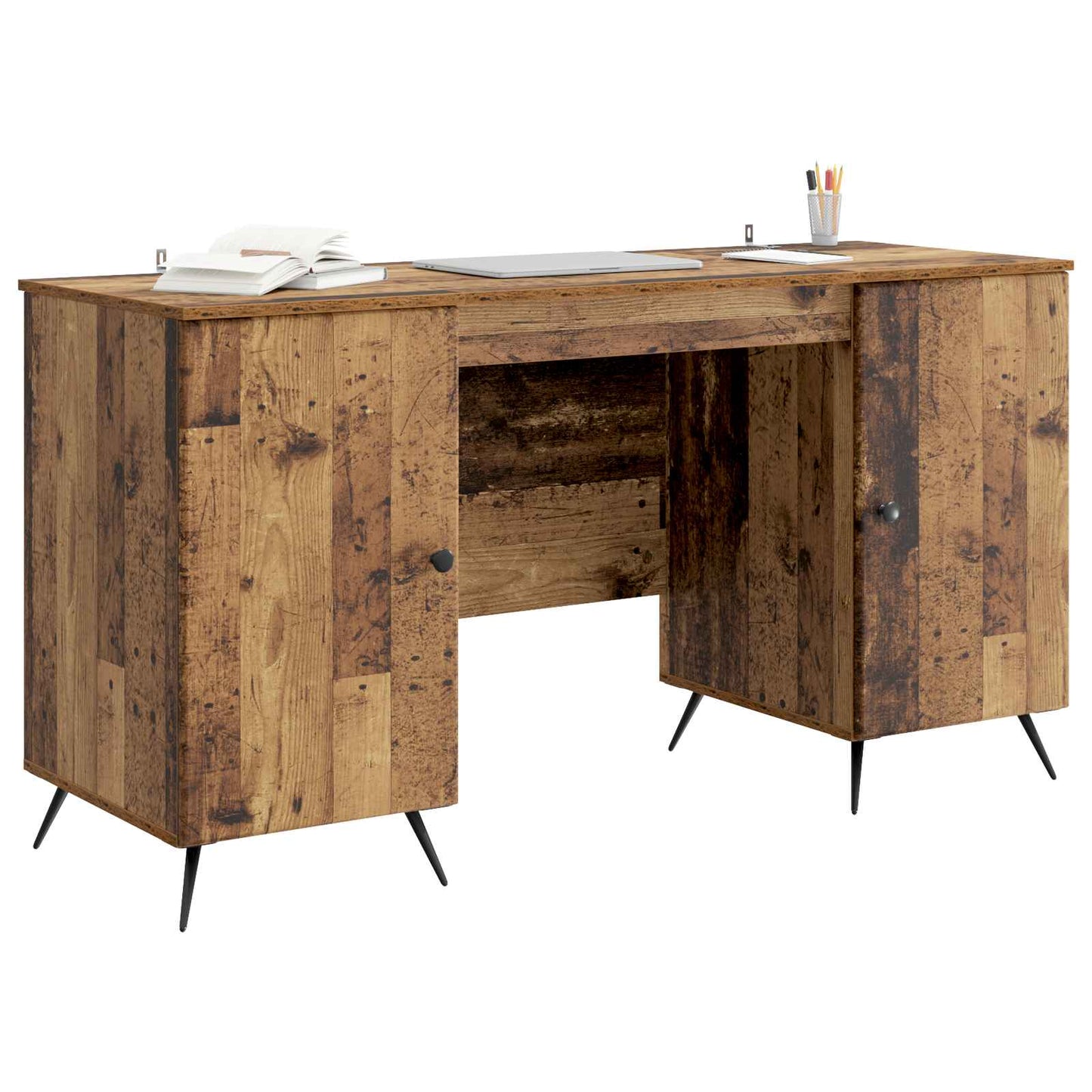 Skrivebord Gammelt tre 142,5 x 50 x 75 cm Konstruert tre