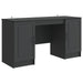 Skrivebord med hylle Svart 142,5 x 50 x 75 cm Konstruert tre
