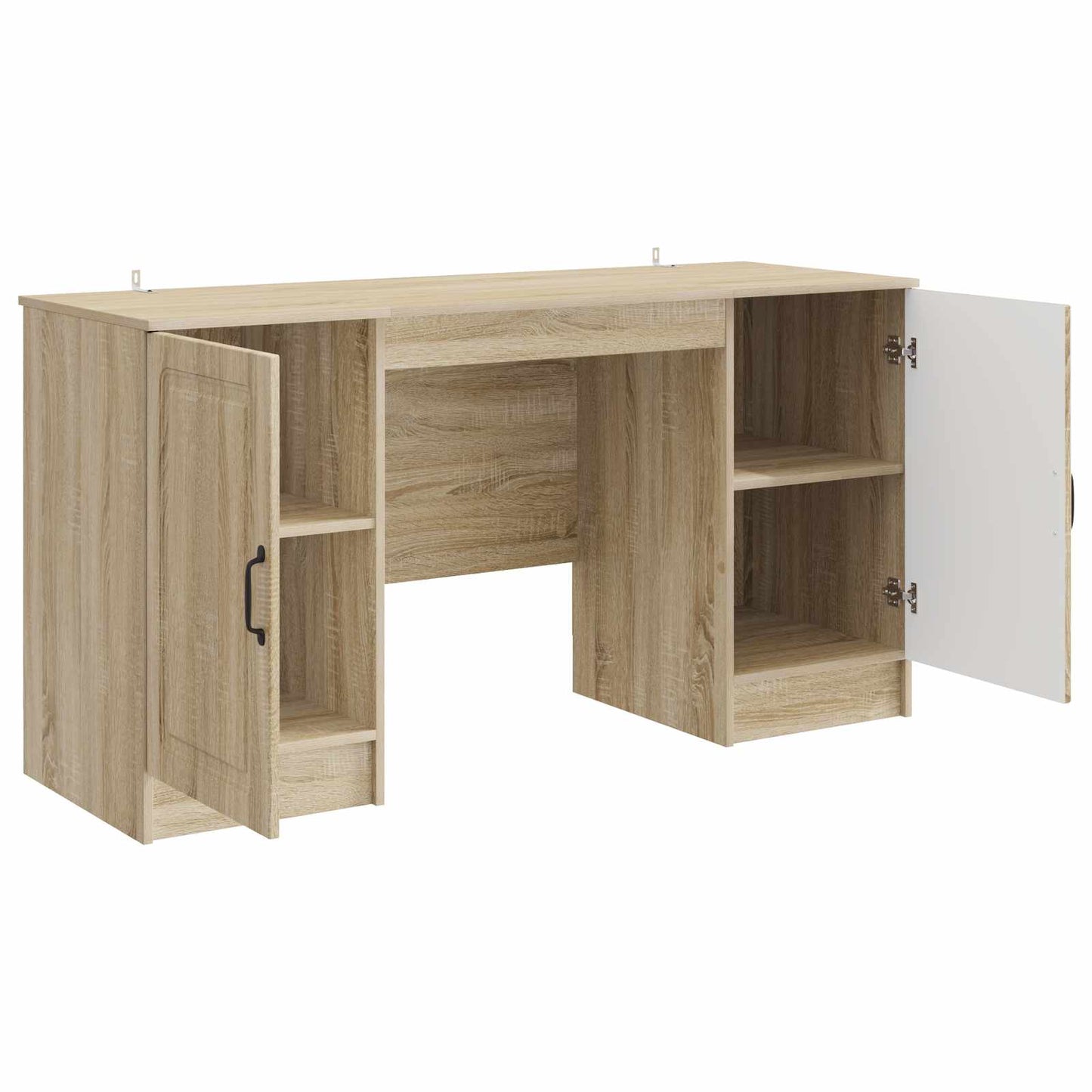 Skrivebord med dør Sonoma eik 142,5 x 50 x 75 cm Konstruert tre