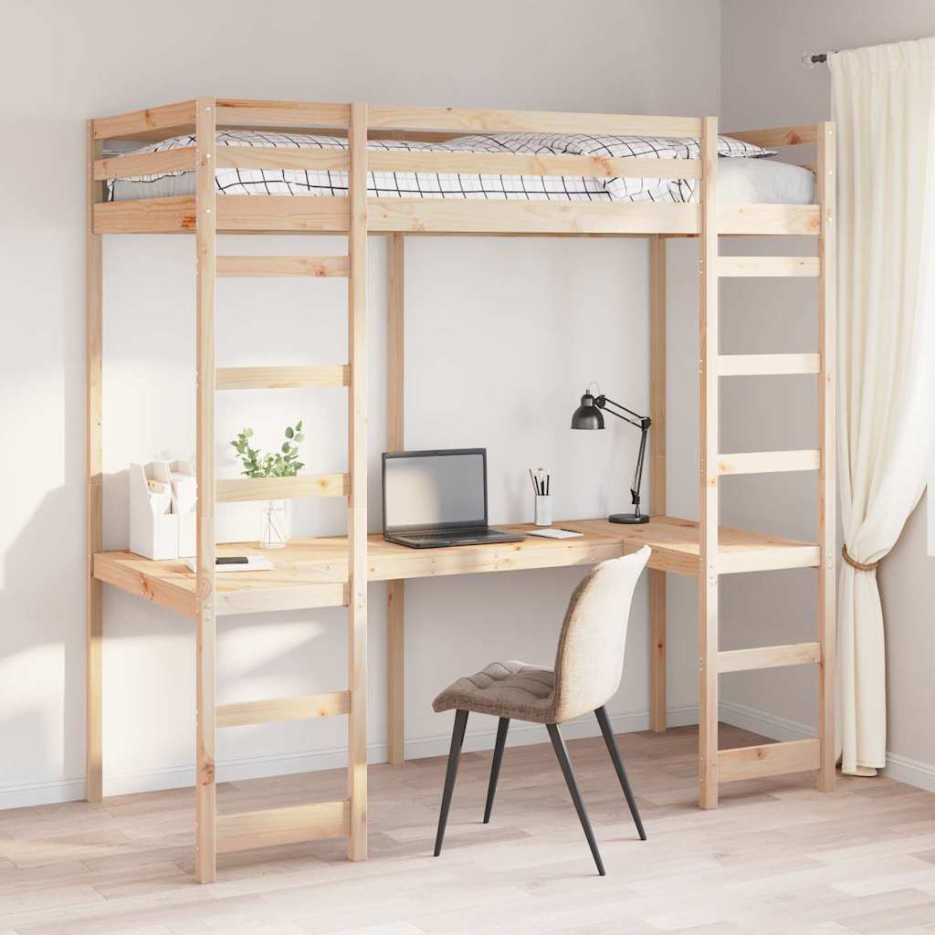 Hemsengeramme Naturlig 90 x 200 cm Massiv furu