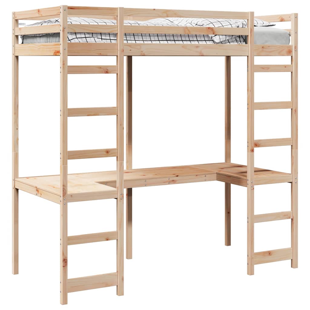 Hemsengeramme Naturlig 80 x 200 cm Massiv furu