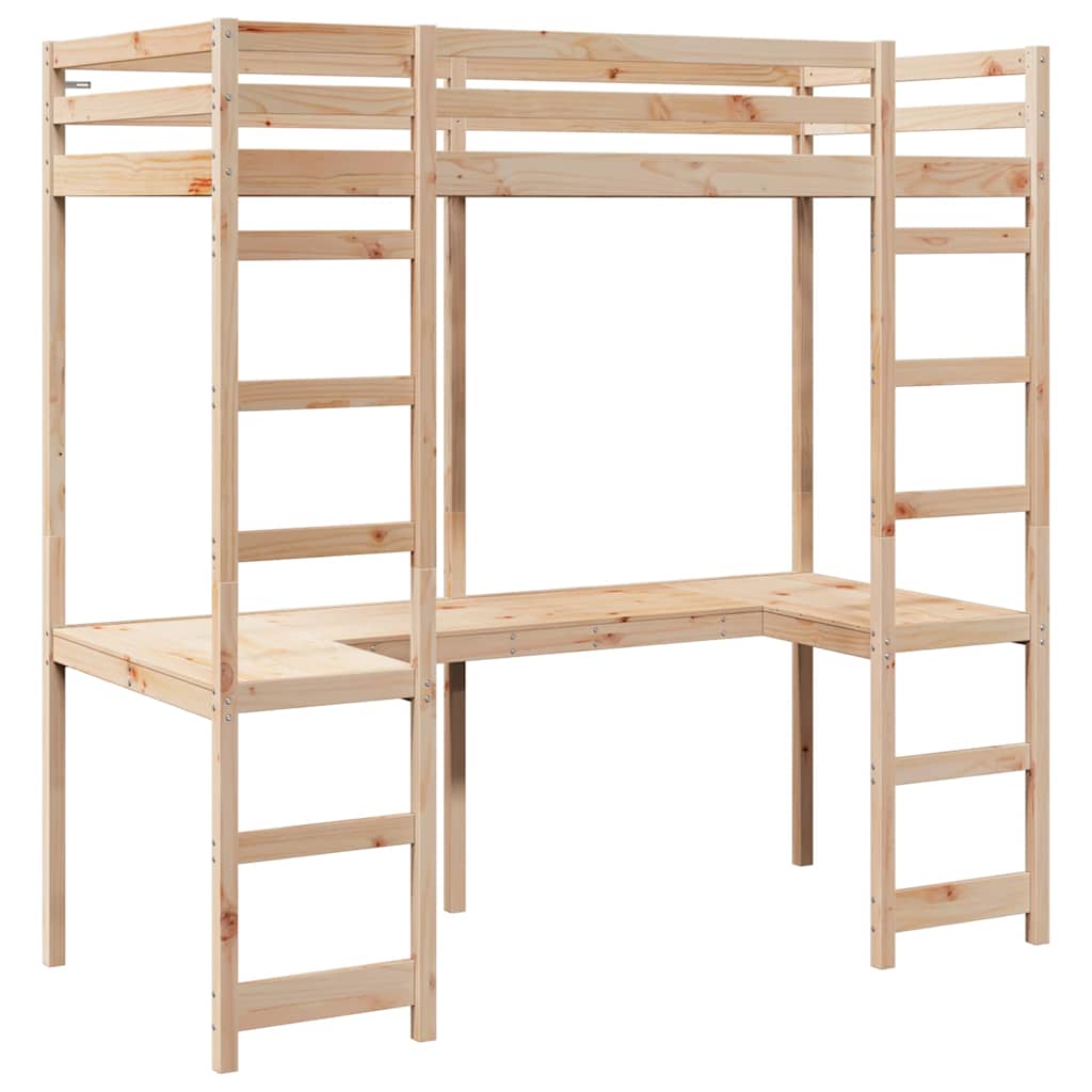 Hemsengeramme Naturlig 80 x 200 cm Massiv furu