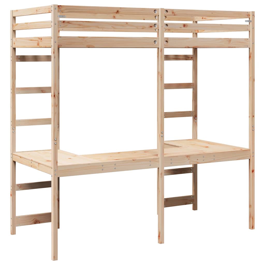 Hemsengeramme Naturlig 75 x 190 cm Massiv furu