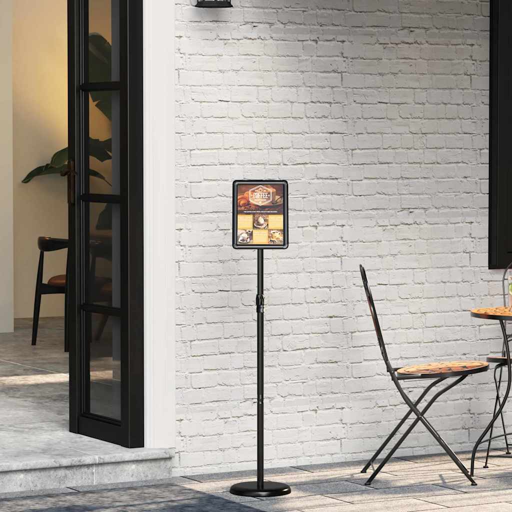 Messe Utstillinger Svart 25 x 25 x 125 cm Aluminium