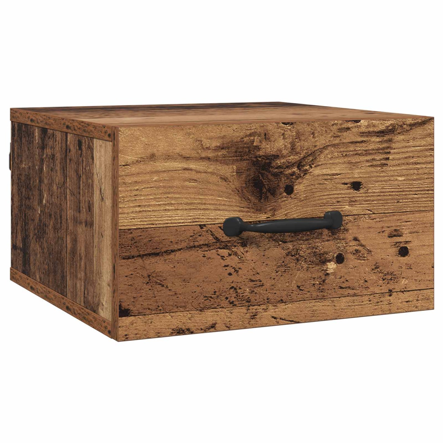 Nattbordskap med skuff Gamle tre 35 x 35 x 20 cm Konstruert tre
