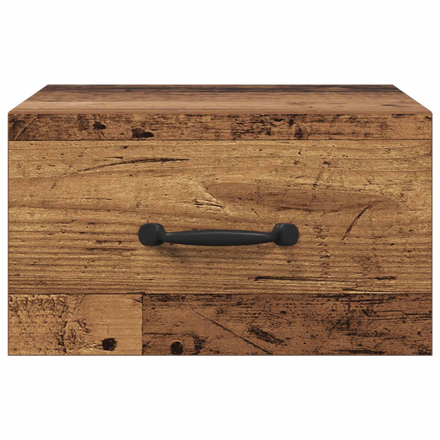 Nattbordskap med skuff Gamle tre 35 x 35 x 20 cm Konstruert tre