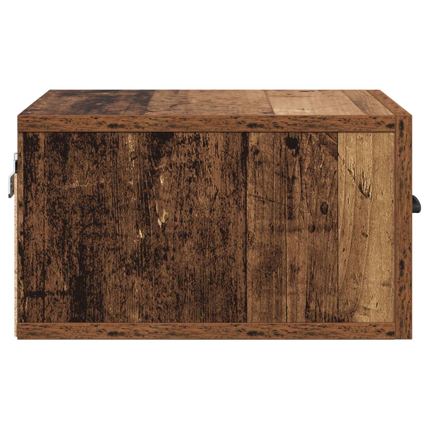 Nattbordskap med skuff Gamle tre 35 x 35 x 20 cm Konstruert tre