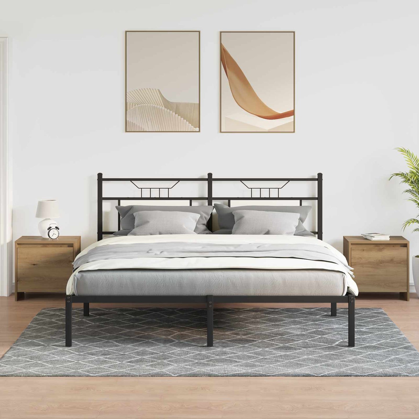 Nattbordskap Kunstnerisk Eik 45 x 34 x 44,5 cm Konstruert tre
