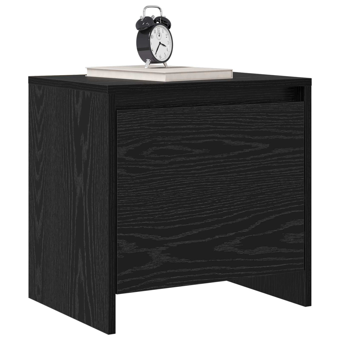 Nattbordskap Svart Eik 45 x 34 x 44,5 cm Konstruert tre