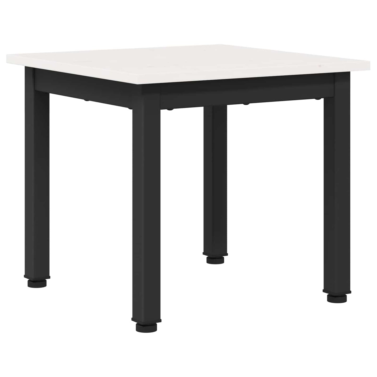 Kaffebord Hvit 40 x 40 x 36 cm Massiv furu