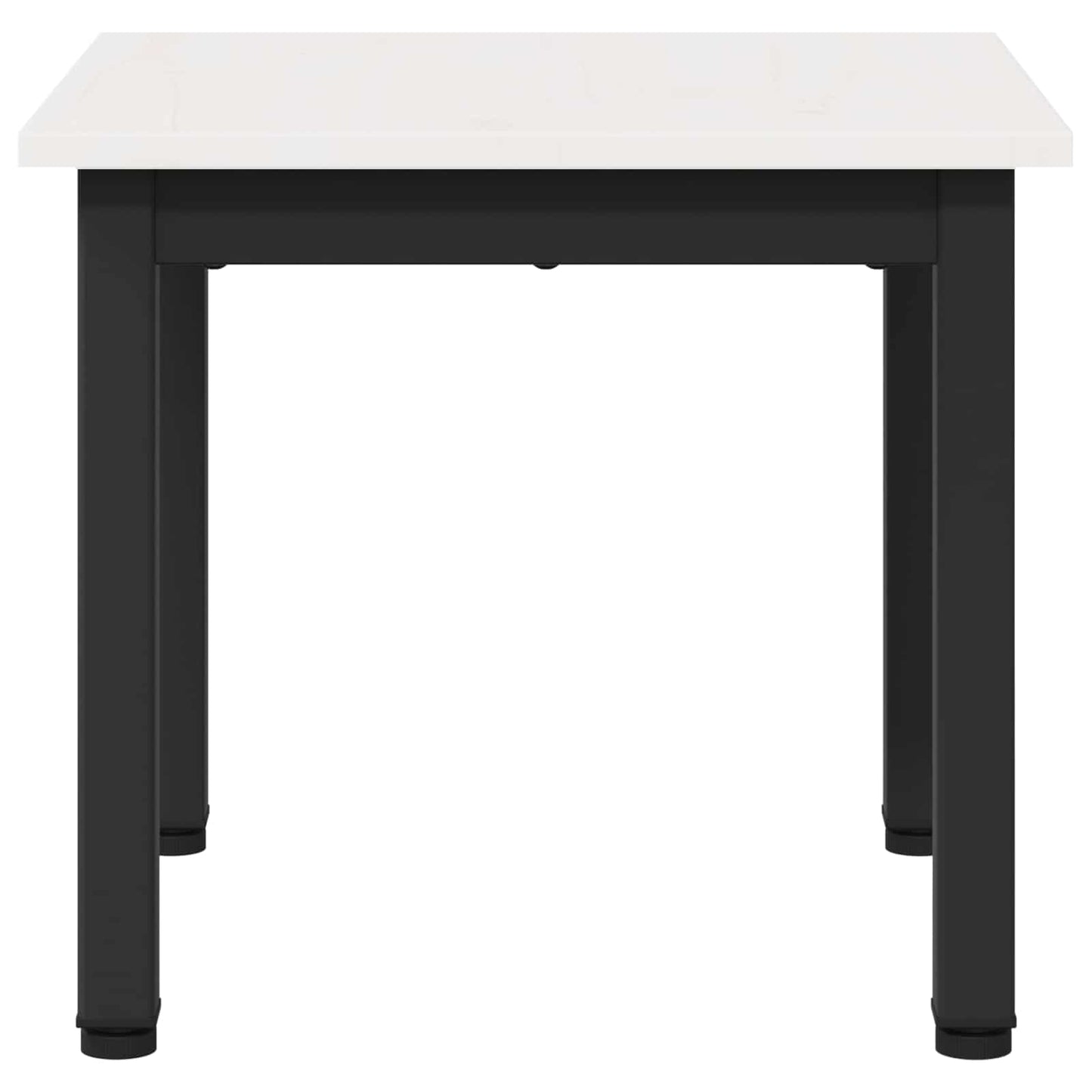 Kaffebord Hvit 40 x 40 x 36 cm Massiv furu