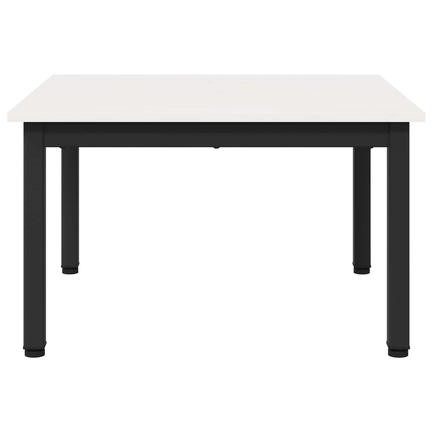 Kaffebord Hvit 60 x 60 x 36 cm Massiv furu