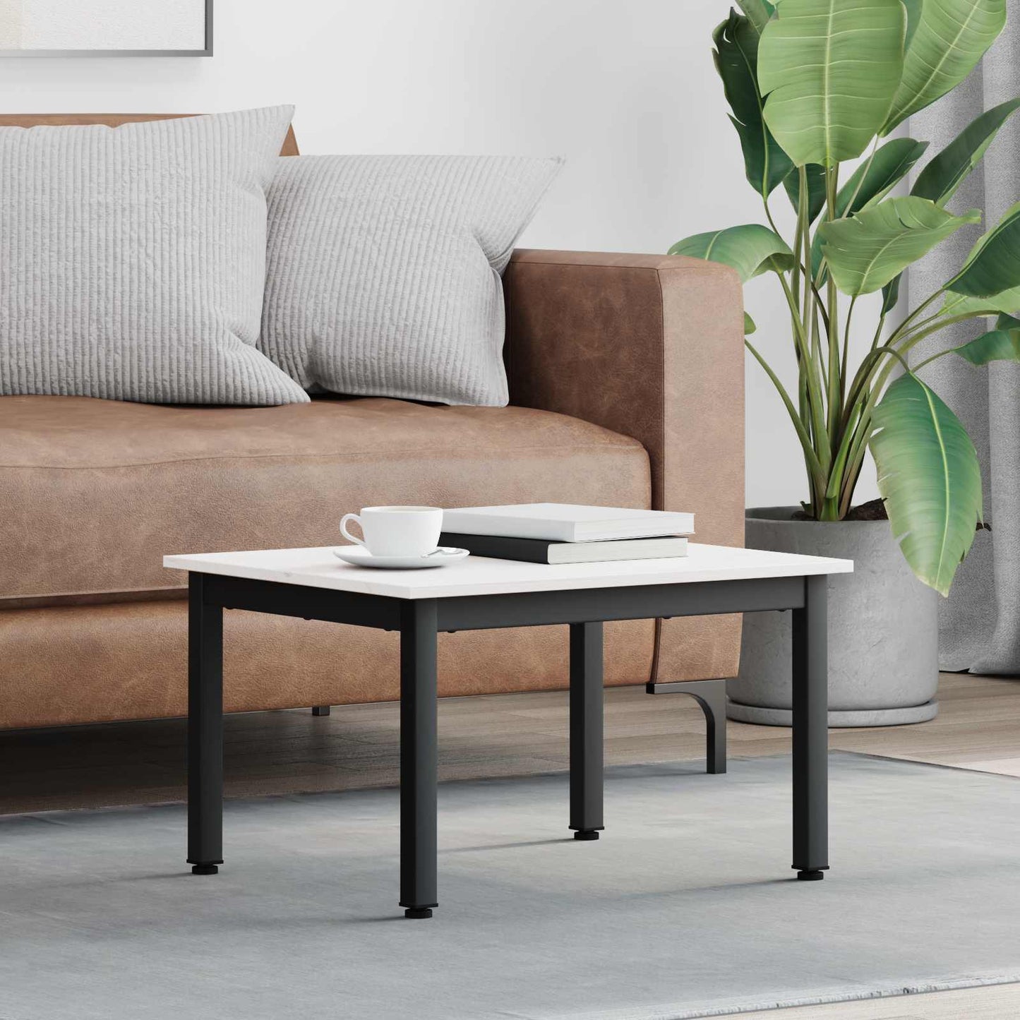 Kaffebord Hvit 60 x 50 x 36 cm Massiv furu