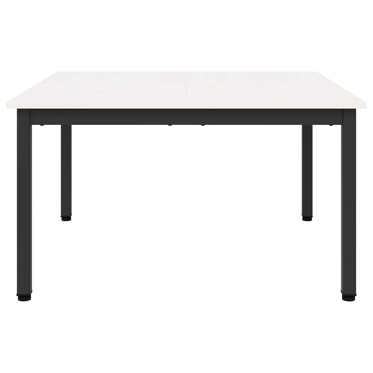Kaffebord Hvit 80 x 80 x 45 cm Massiv furu