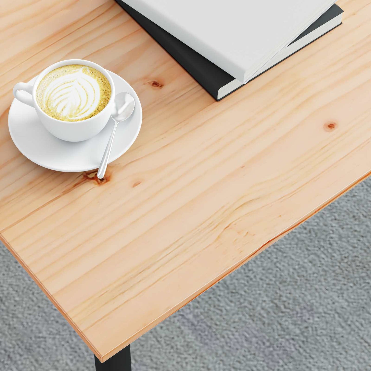 Kaffebord Naturlig 100 x 100 x 45 cm Massiv furu