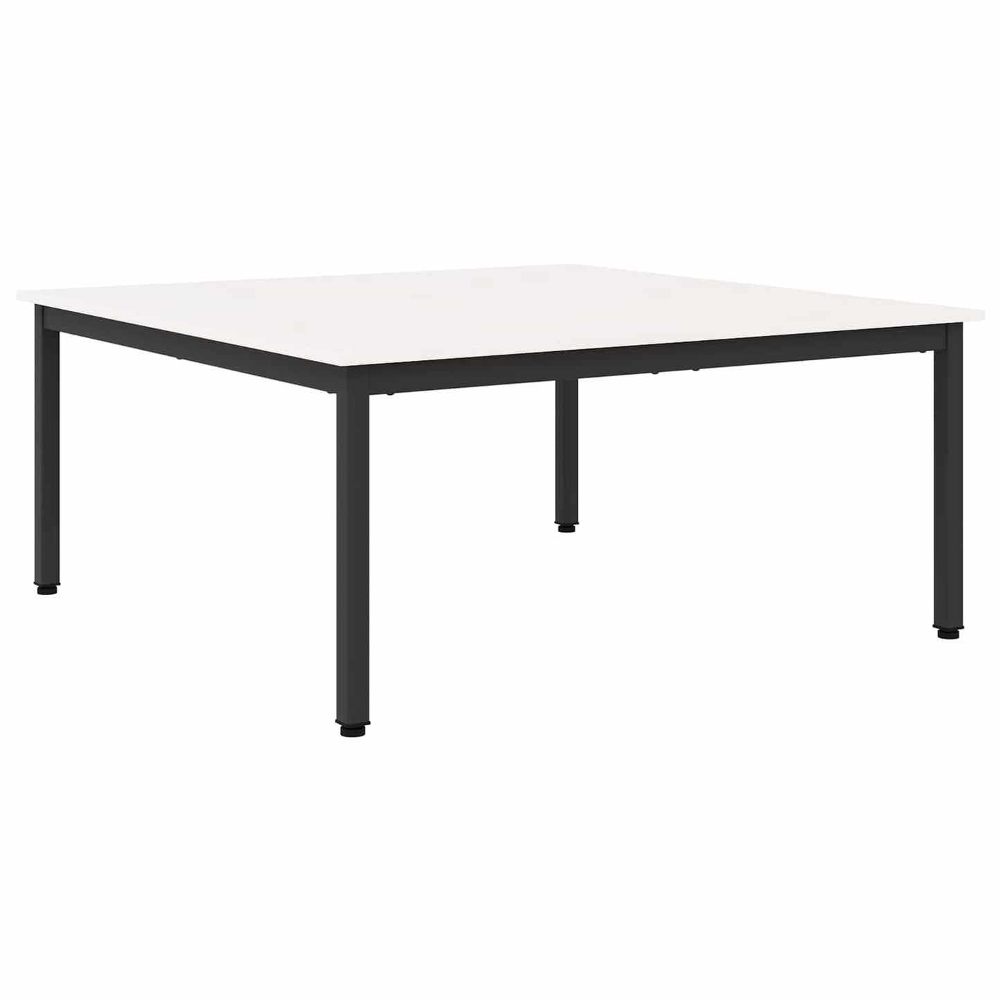 Kaffebord Hvit 100 x 100 x 45 cm Massiv furu