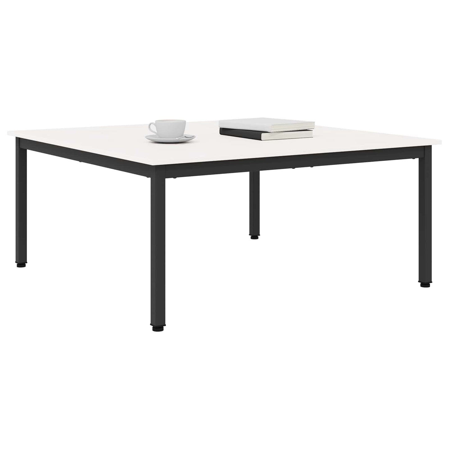 Kaffebord Hvit 100 x 100 x 45 cm Massiv furu
