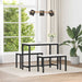 benk Hvit 80 x 35 x 45 cm Massiv furu