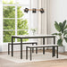 benk Hvit 110 x 35 x 45 cm Massiv furu