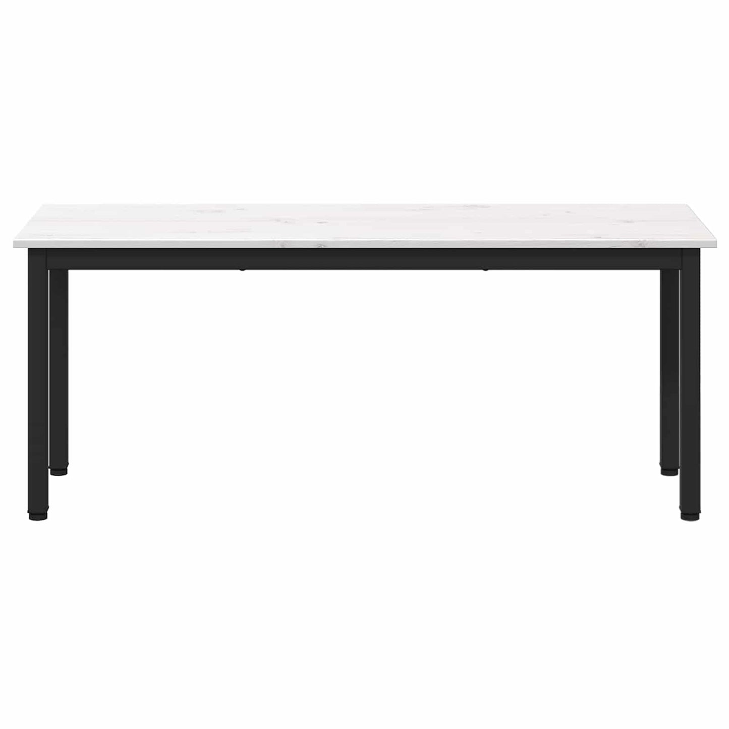 benk Hvit 110 x 35 x 45 cm Massiv furu