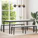 benk Hvit 160 x 35 x 45 cm Massiv furu