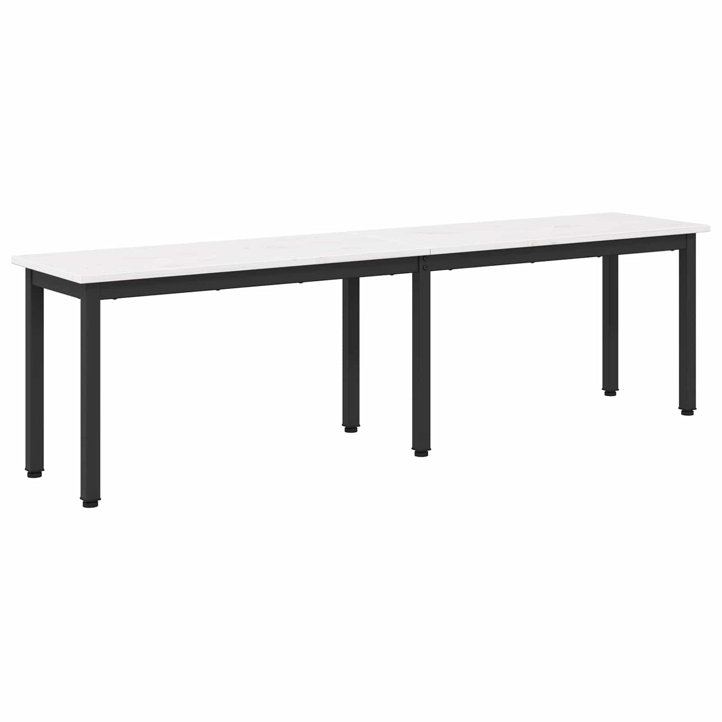 benk Hvit 160 x 35 x 45 cm Massiv furu