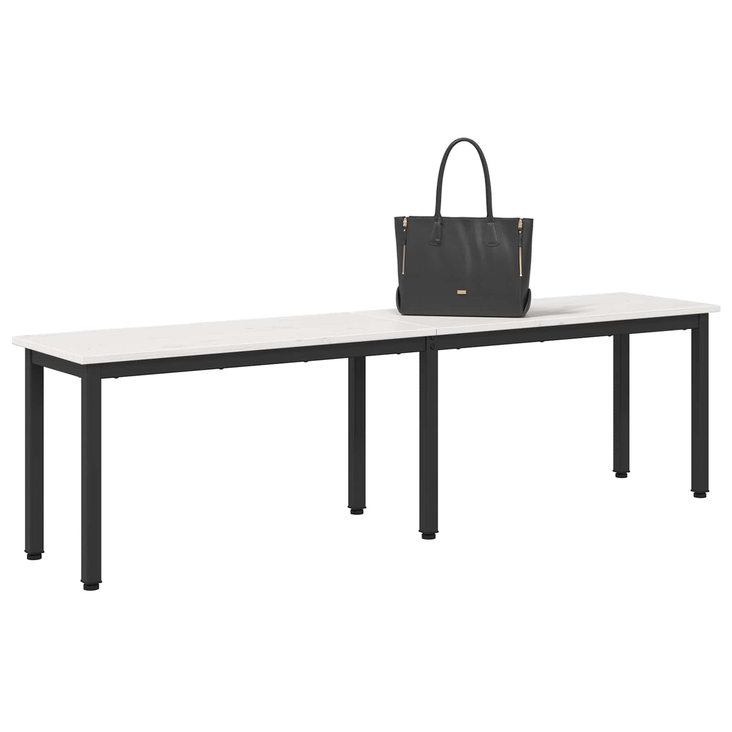 benk Hvit 160 x 35 x 45 cm Massiv furu