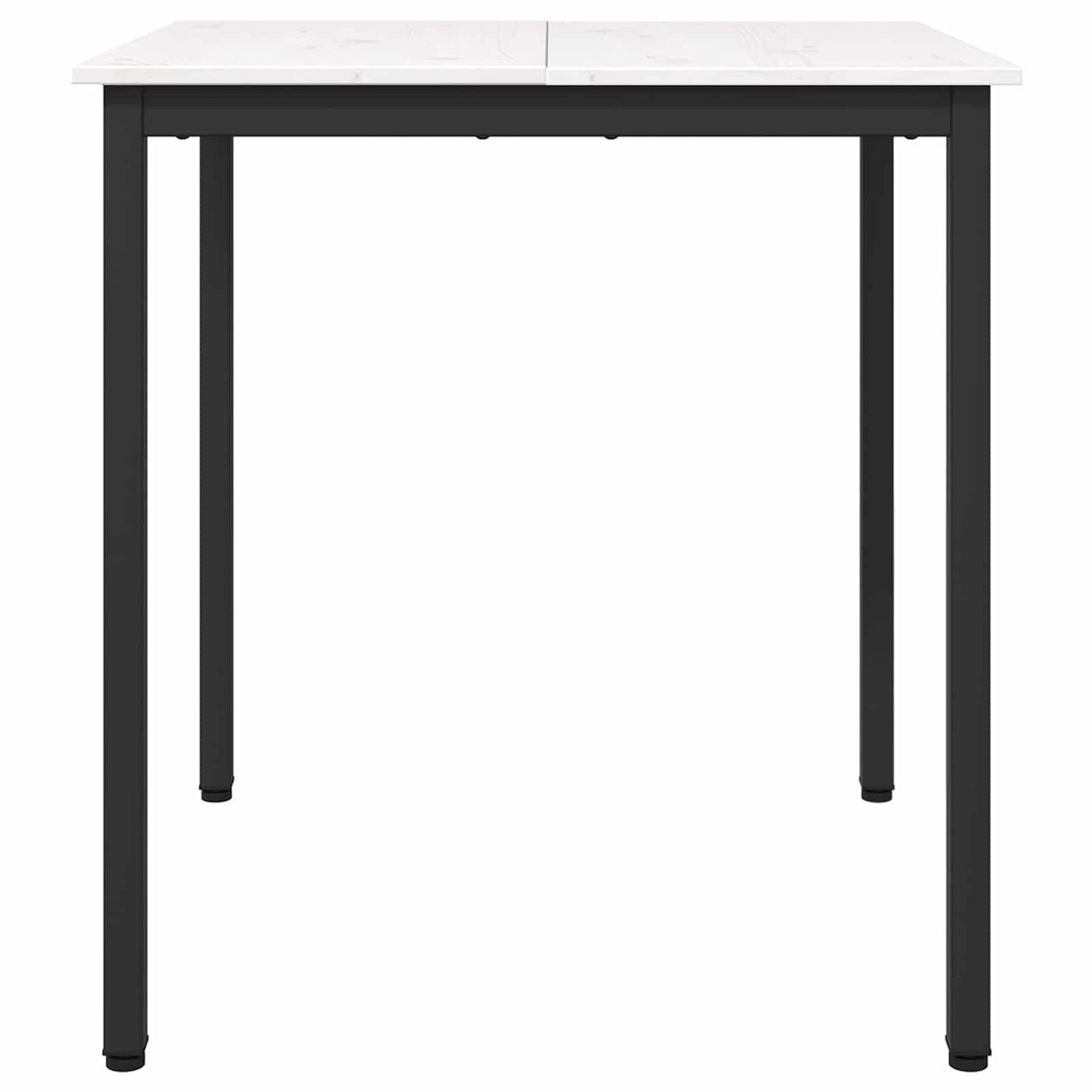 Spisebord Hvit 70 x 70 x 75 cm Massiv furu