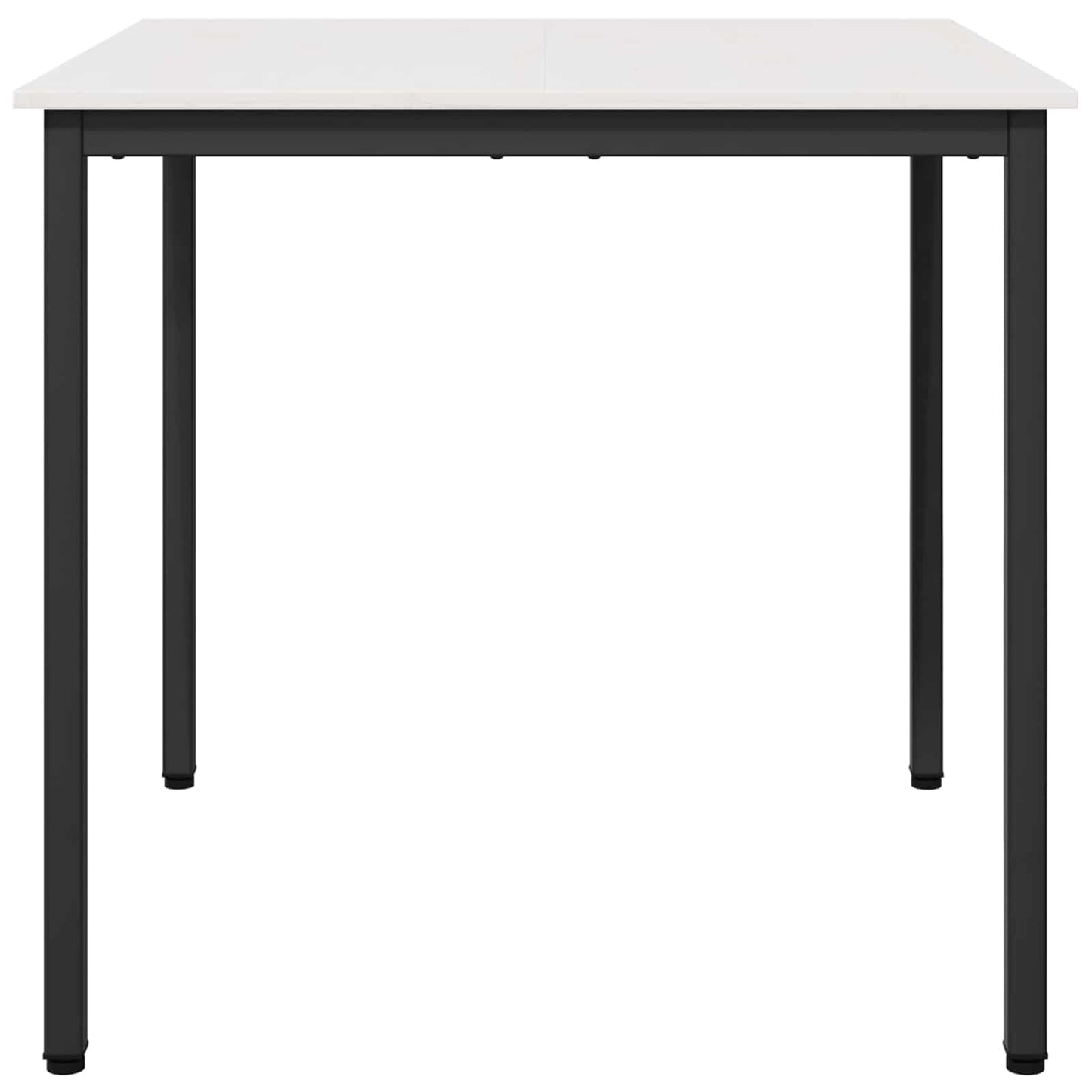 Spisebord Hvit 80 x 80 x 75 cm Massiv furu