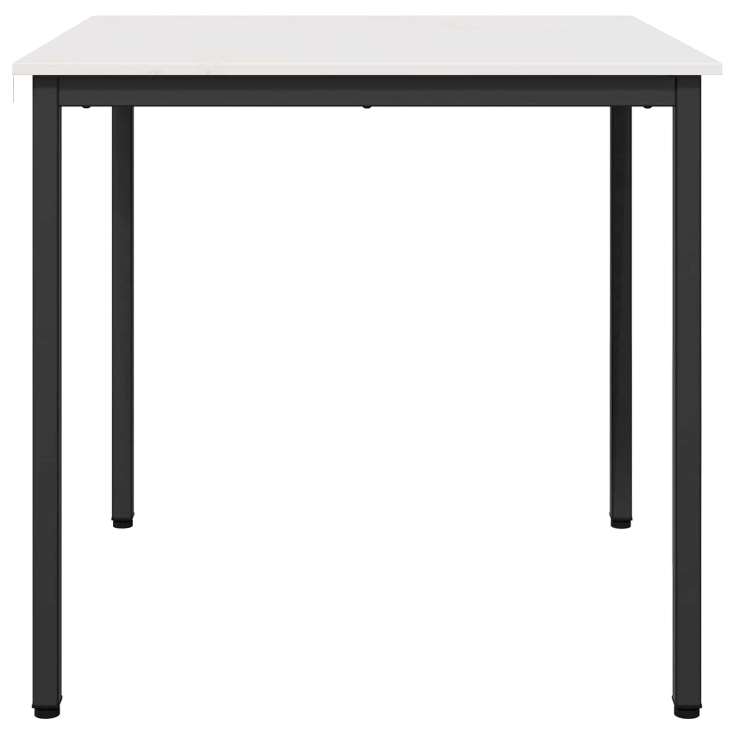 Spisebord Hvit 80 x 80 x 75 cm Massiv furu
