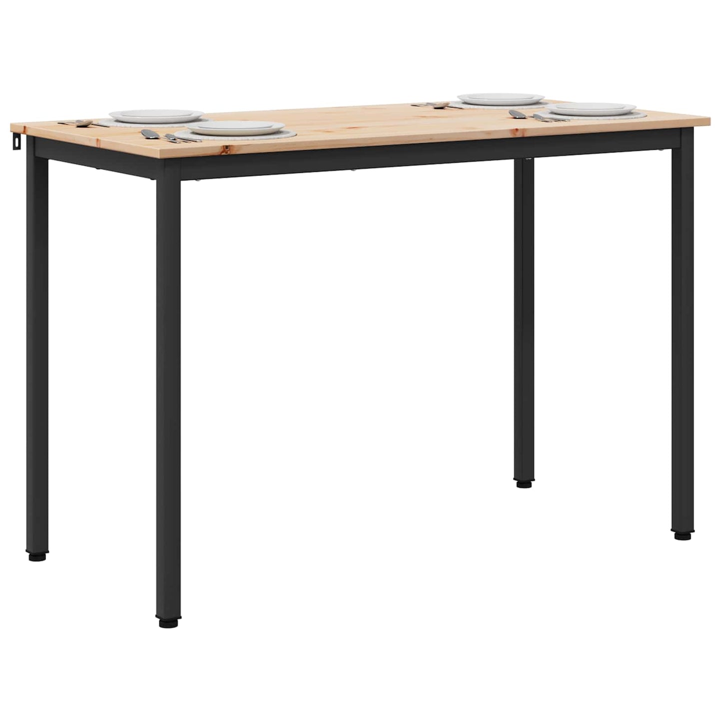 Spisebord Naturlig 110 x 55 x 75 cm Massiv furu