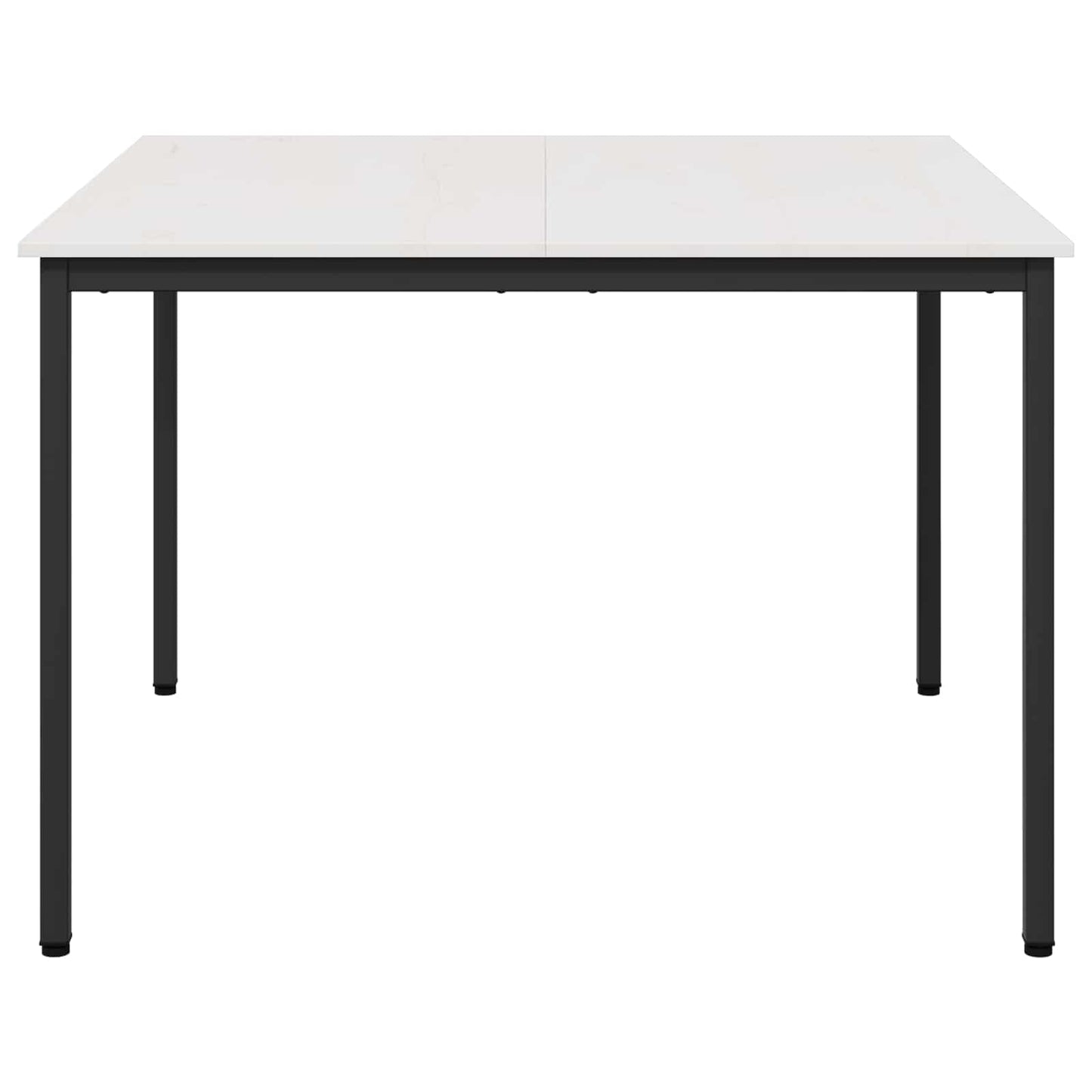 Spisebord Hvit 110 x 110 x 75 cm Massiv furu