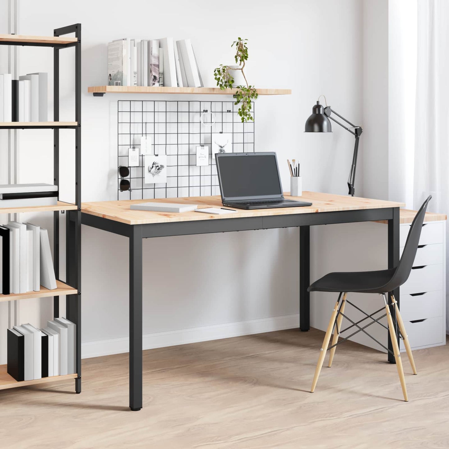 Spisebord Naturlig 140 x 80 x 75 cm Massiv furu