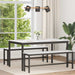 Spisebord Hvit 150 x 90 x 75 cm Massiv furu