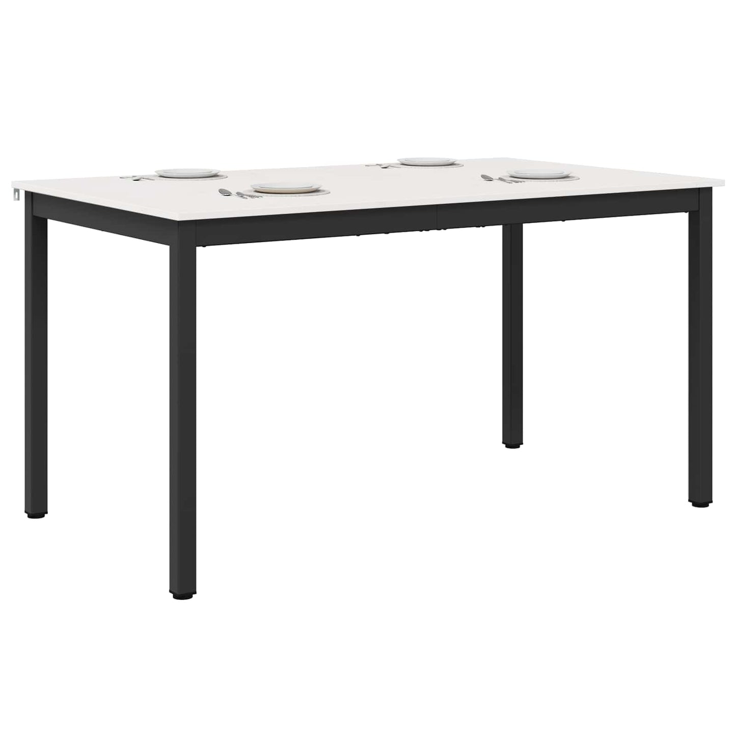 Spisebord Hvit 150 x 90 x 75 cm Massiv furu