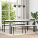 Spisebord Hvit 180 x 90 x 75 cm Massiv furu