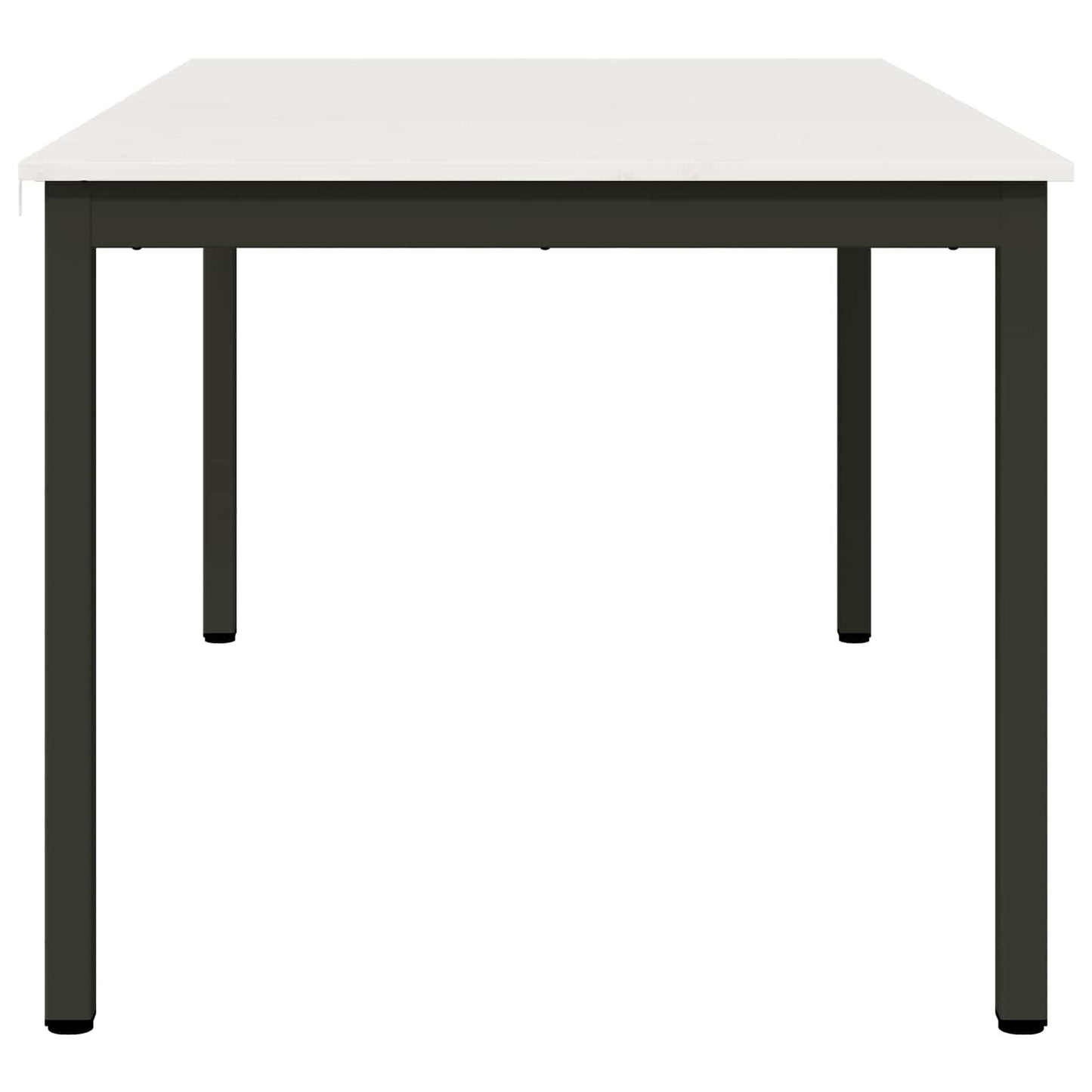 Spisebord Hvit 180 x 90 x 75 cm Massiv furu