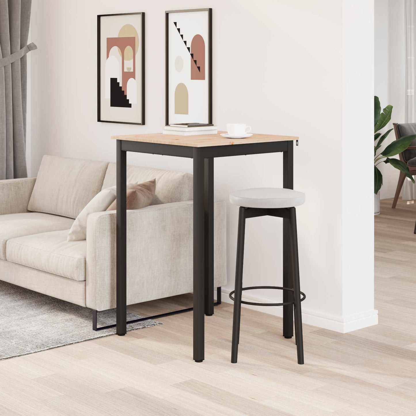 Barbord Naturlig 70 x 70 x 105 cm Massiv furu