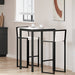 Barbord Hvit 70 x 70 x 105 cm Massiv furu