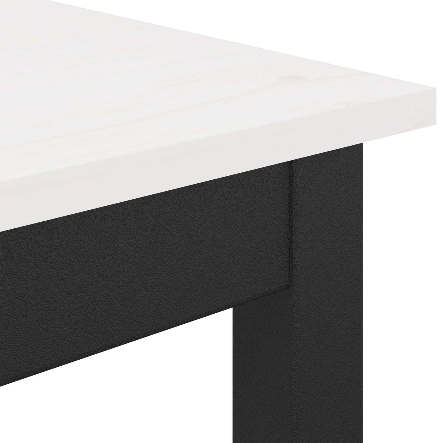 Barbord Hvit 80 x 80 x 105 cm Massiv furu