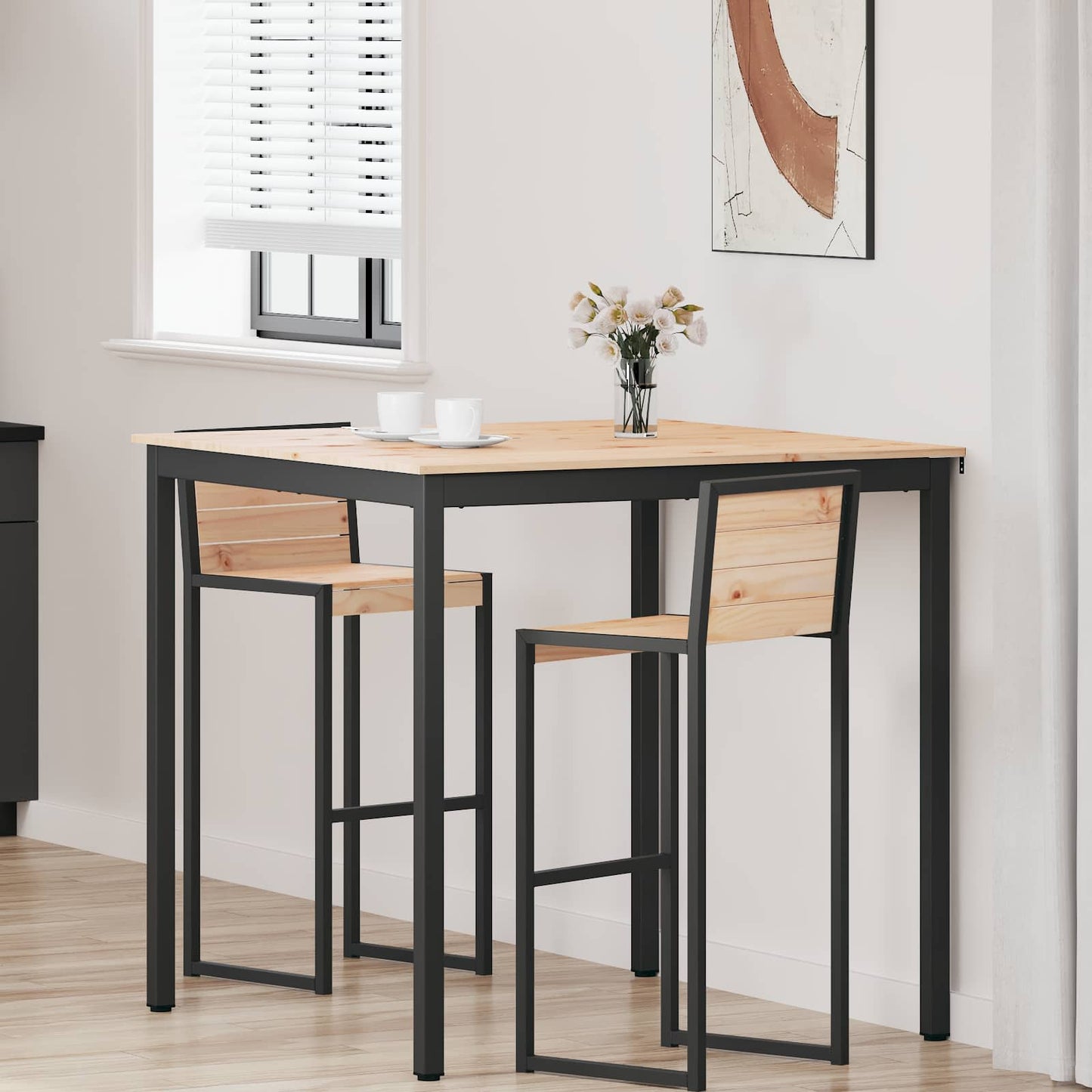 Barbord Naturlig 110 x 110 x 105 cm Massiv furu