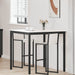 Barbord Hvit 110 x 110 x 105 cm Massiv furu
